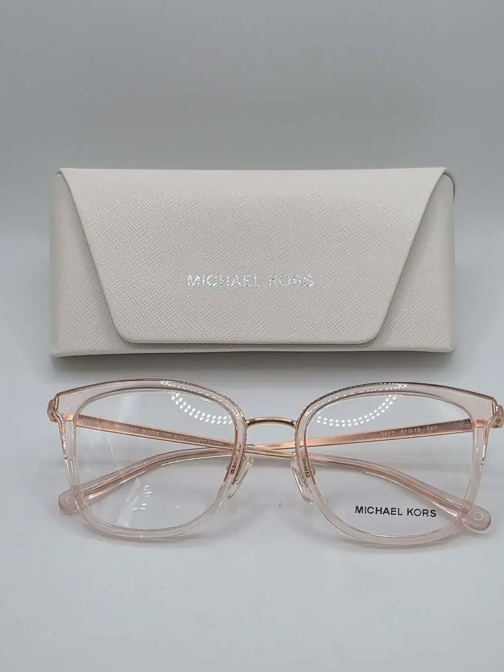 Michael Kors Coconut Grove MK3032 3417 Rose Gold/Pink Transparent Eyeglasses